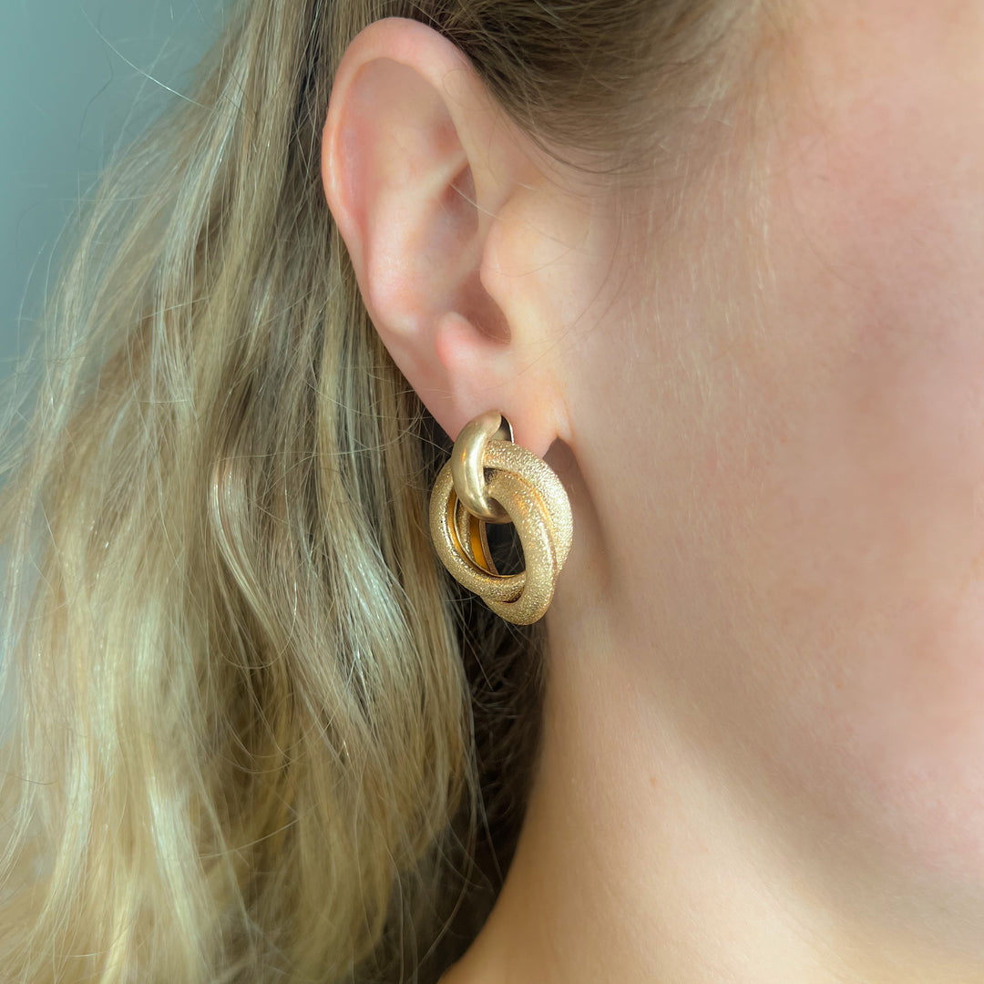 Kensington Gold Knot Earrings