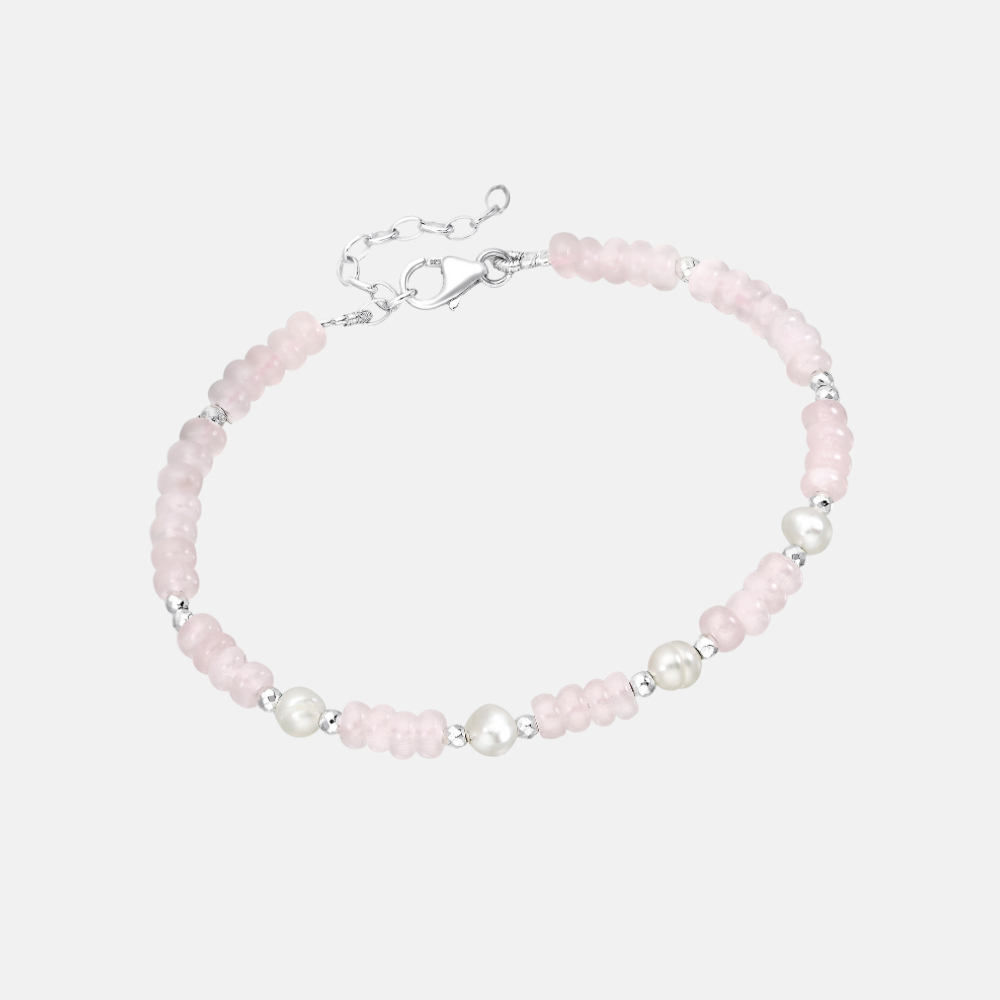 Gemstone Pearl Bracelets - Lapis Lazuli | Rose Quartz | Aquamarine