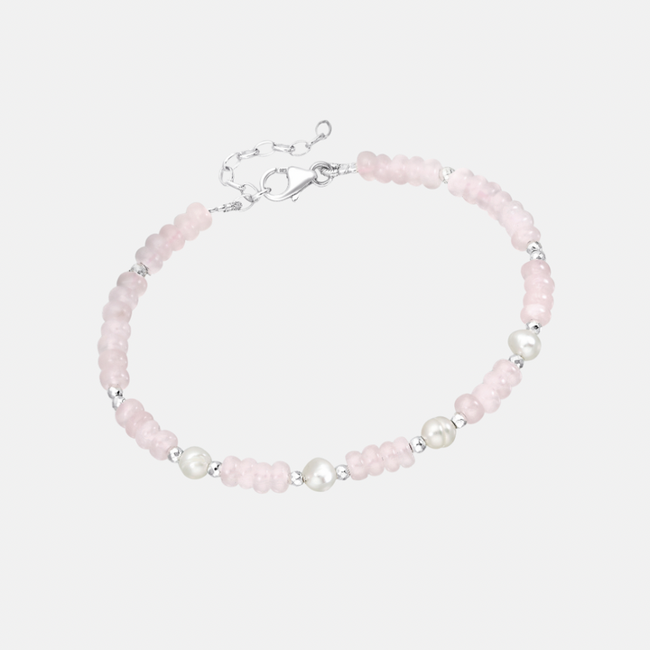 Gemstone Pearl Bracelets - Lapis Lazuli | Rose Quartz | Aquamarine