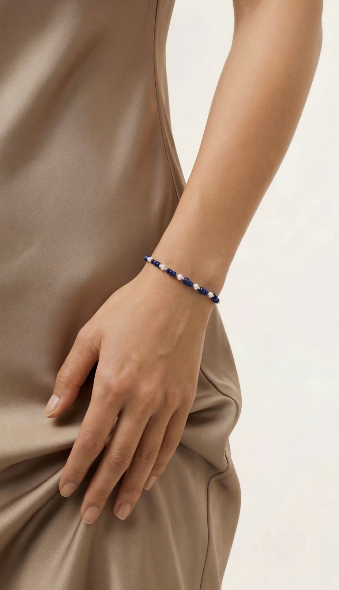 Gemstone Pearl Bracelets - Lapis Lazuli | Rose Quartz