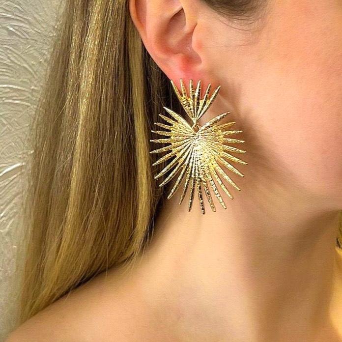 Sofia Statement Drop Earrings - Silver | Gold