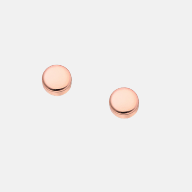 Dot Square Edged Studs - Sterling Silver | 18ct Rose Gold | 18ct Gold Plated