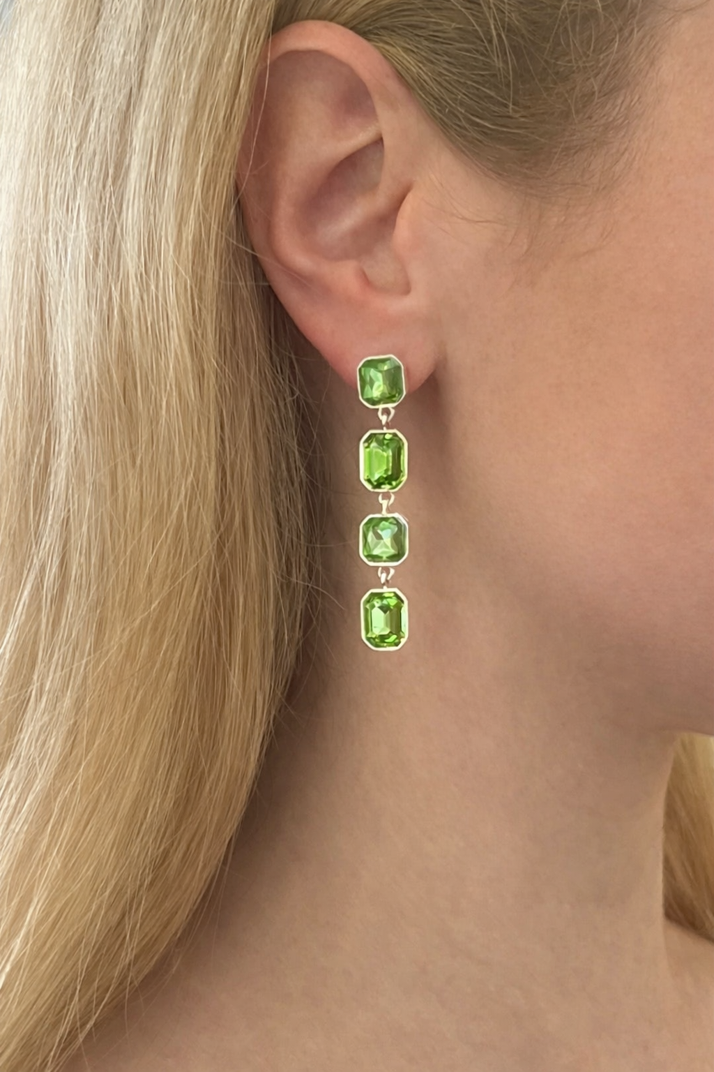 Chelsea Bijou Drop Earrings - Royal Blue | Sage Green | Blush Pnk