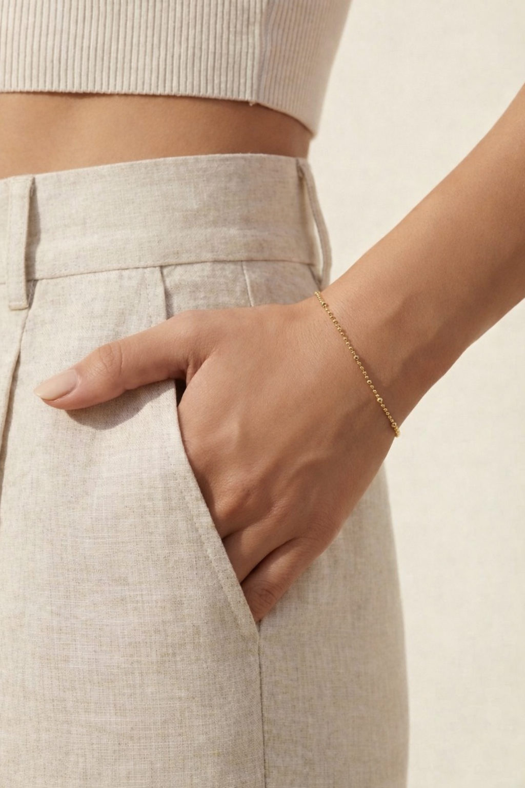 Dainty Diamond Cut Bracelet - Sterling Silver | Gold Plated