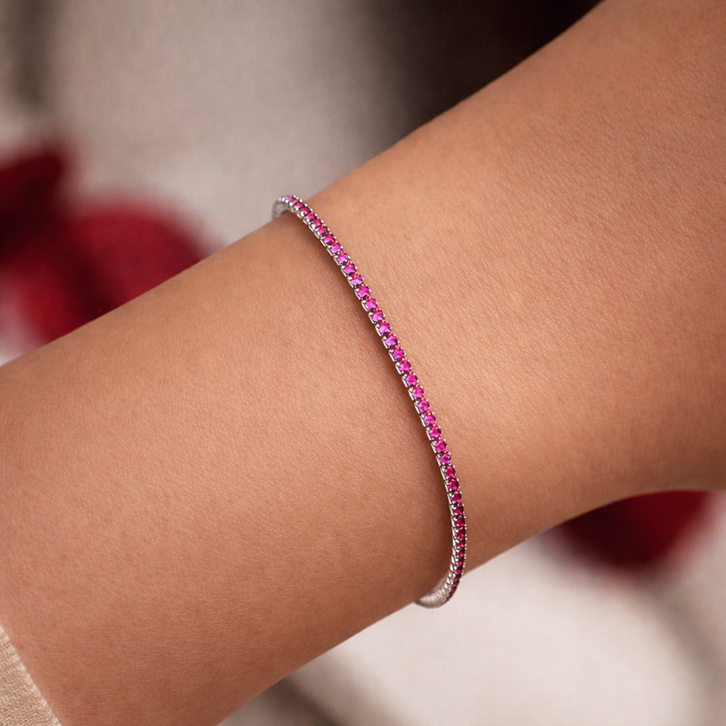 Dainty Zircon Tennis Bracelets - Sterling Silver | 18ct Gold Plated Sterling Silver