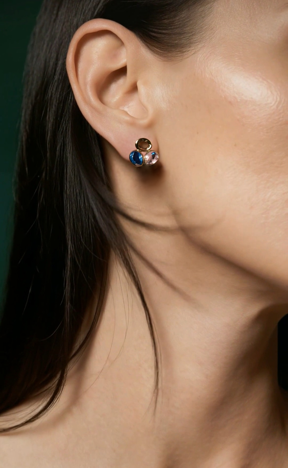 Tear Drop Stone Formation Studs