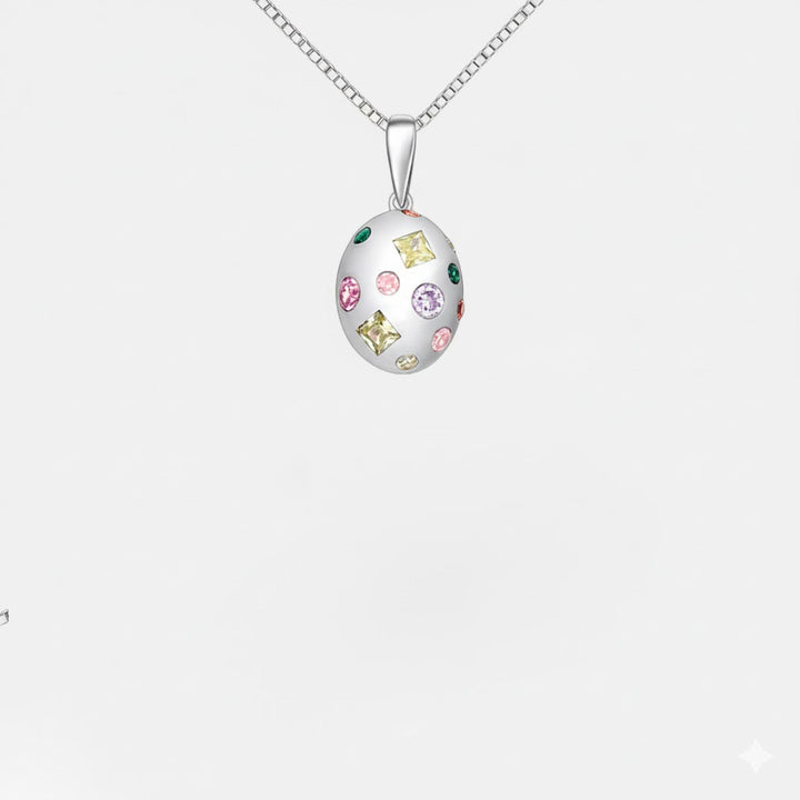 Fabergé Colourful Stones Sterling Silver Necklace