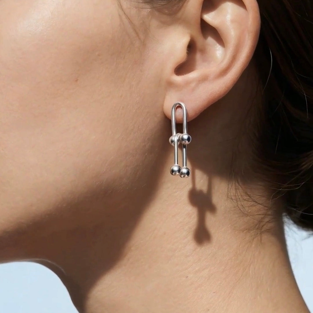Venega Sterling Silver Link Earrings