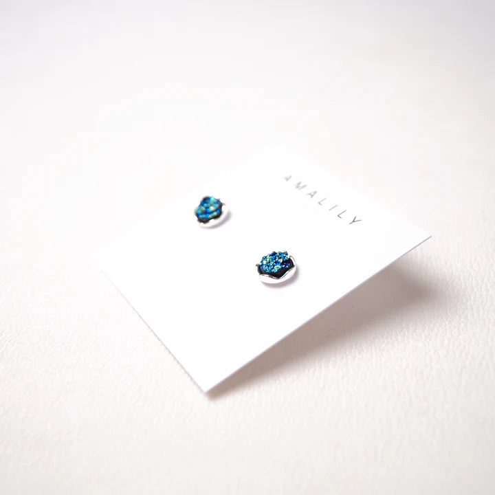 Neptune Blue Stone Earring & Bracelet Gift Set