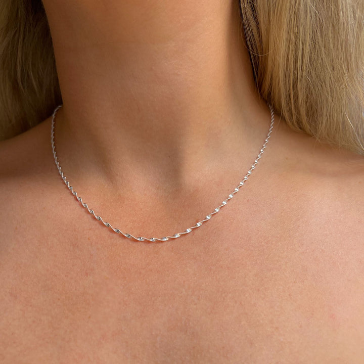 Sterling Silver Twisty Snake Chain