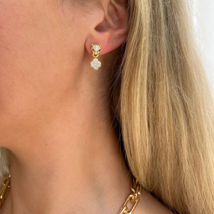 Jaguar Panthere Drop Earrings