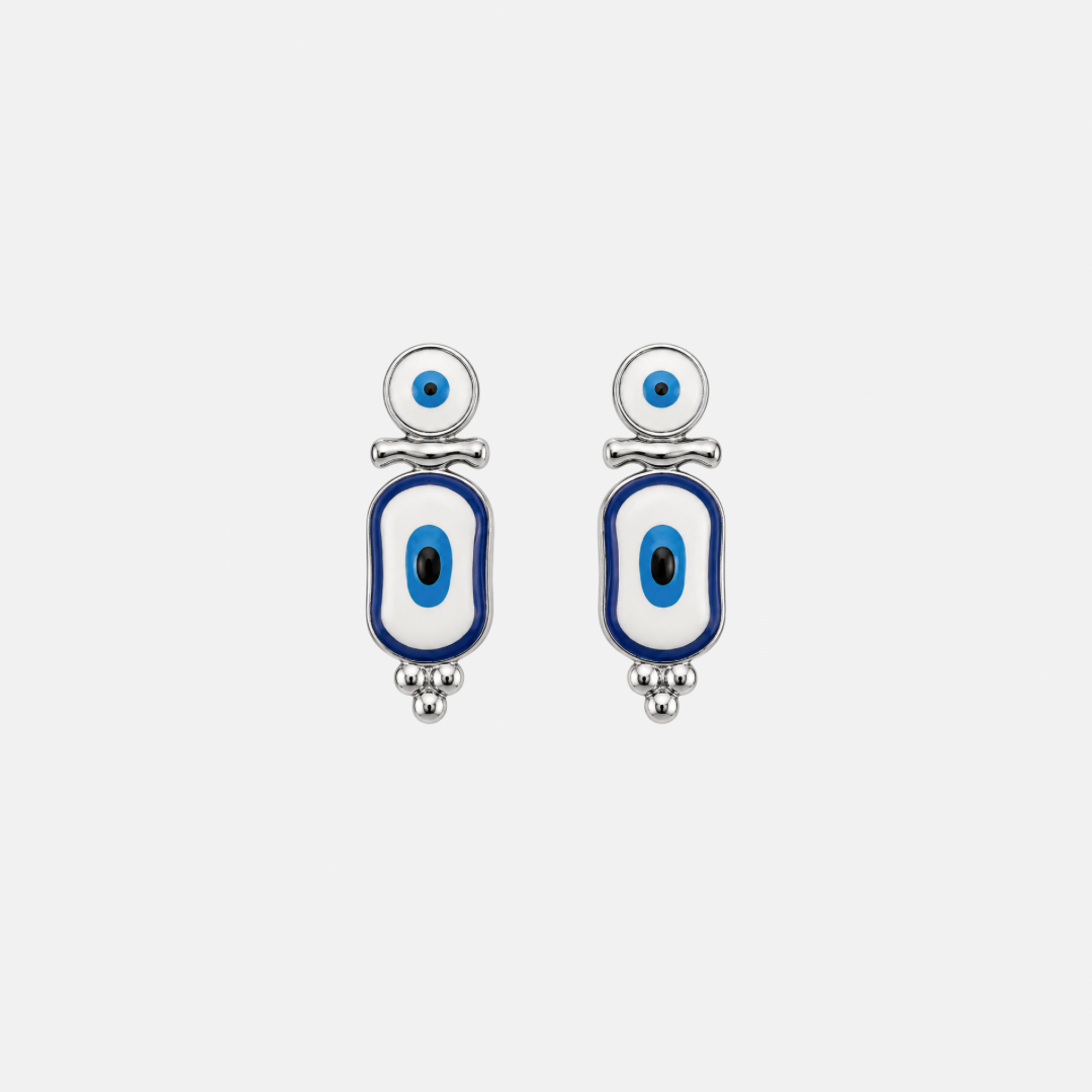 Eye of Protection Earrings - Gold Steel | Silver Steel