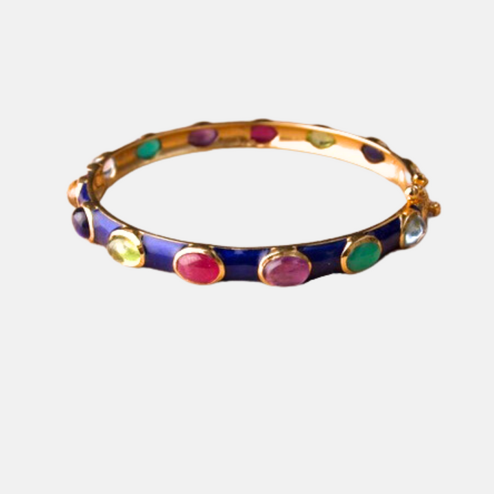 Maia Mixed Gemstone Bracelets - Royal Blue | Emerald Green | White