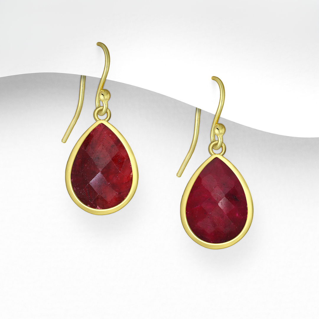 Kate Ruby Drop Earrings