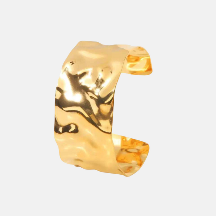 Santorini Textured Gold Cuff
