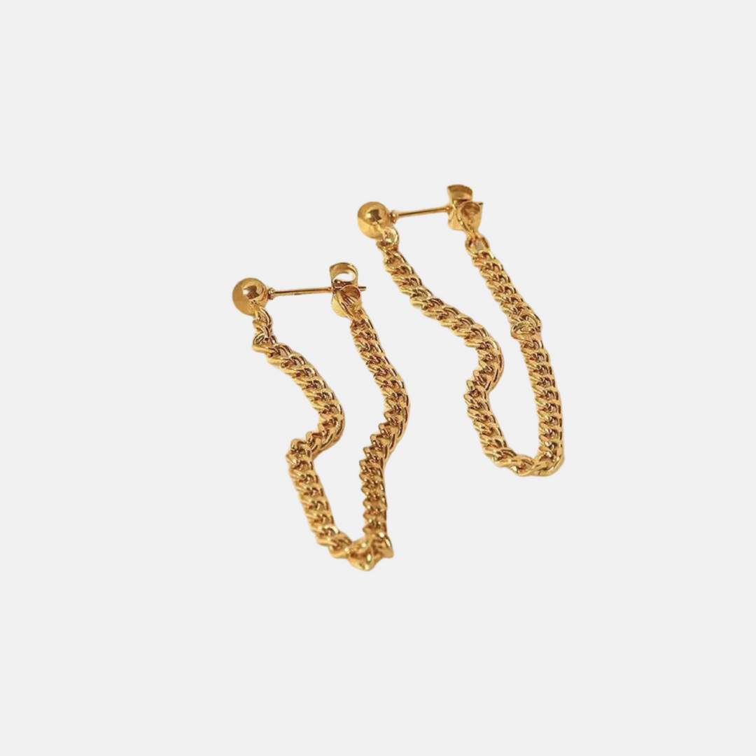 Naomi Front to Back Chain Earrings