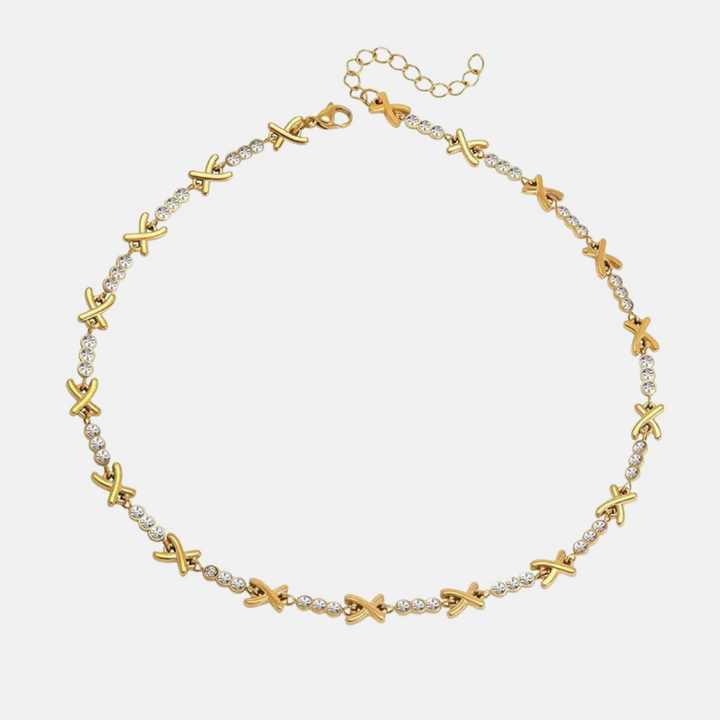 XO Gold Plated Steel Necklace