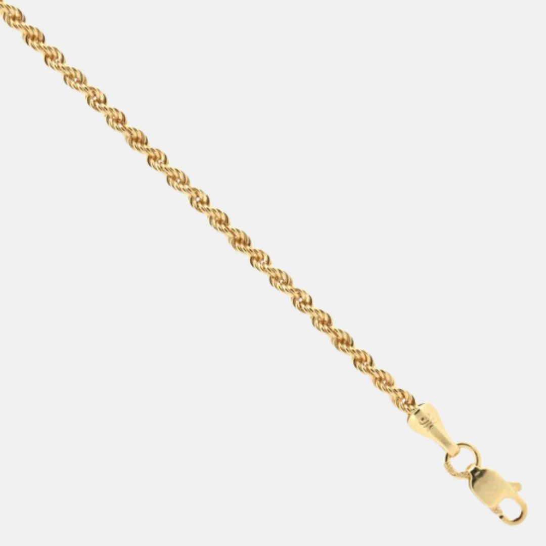 Brika 9ct Gold Twisted Rope Chain Necklace
