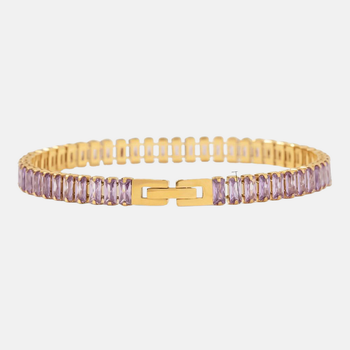Margot Purple Baguette Tennis Bracelet