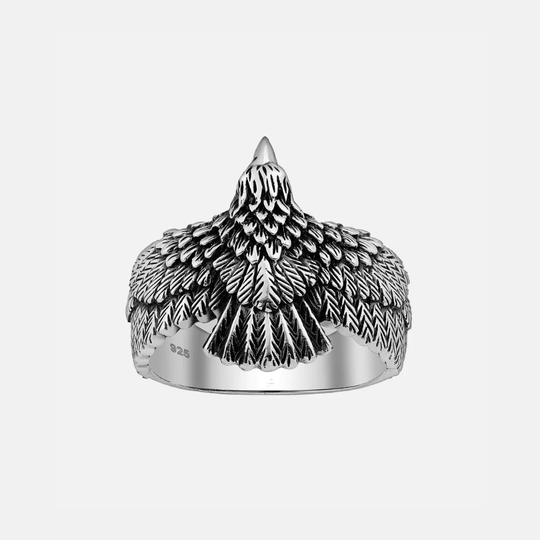 Sterling Silver Hawk Ring