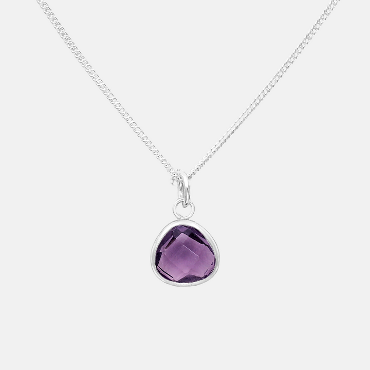 Nuala Stone .925 Pendant Necklaces - Moonstone | Labradorite | Lapis Lazuli | Black Onyx | Malachite | Amethyst