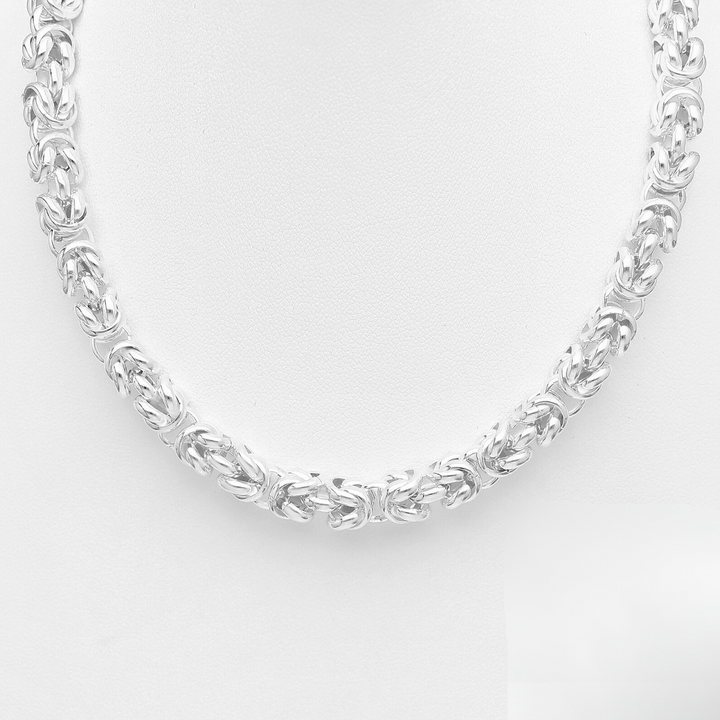 Monaco Intertwined Rings Sterling Silver Necklace