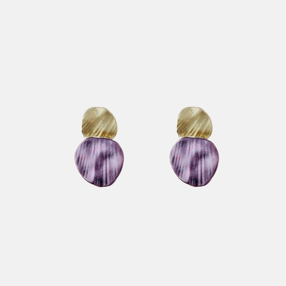Purple Bloom Earrings