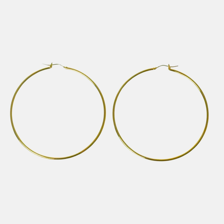 Large Nikki Gold Hoop Earrings