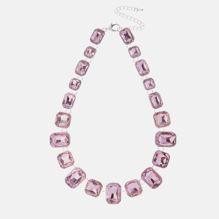 Chelsea Pink Gems Necklace