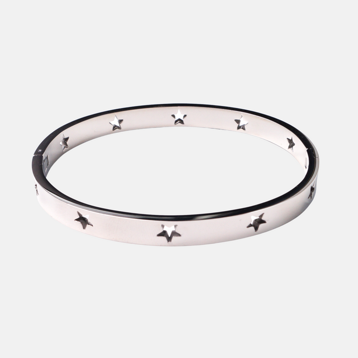 Astro Polished Stainless Steel Star Cuff - Silver | Gold | Rose Gold