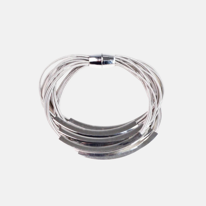Palm Springs Silver Bars Bracelet