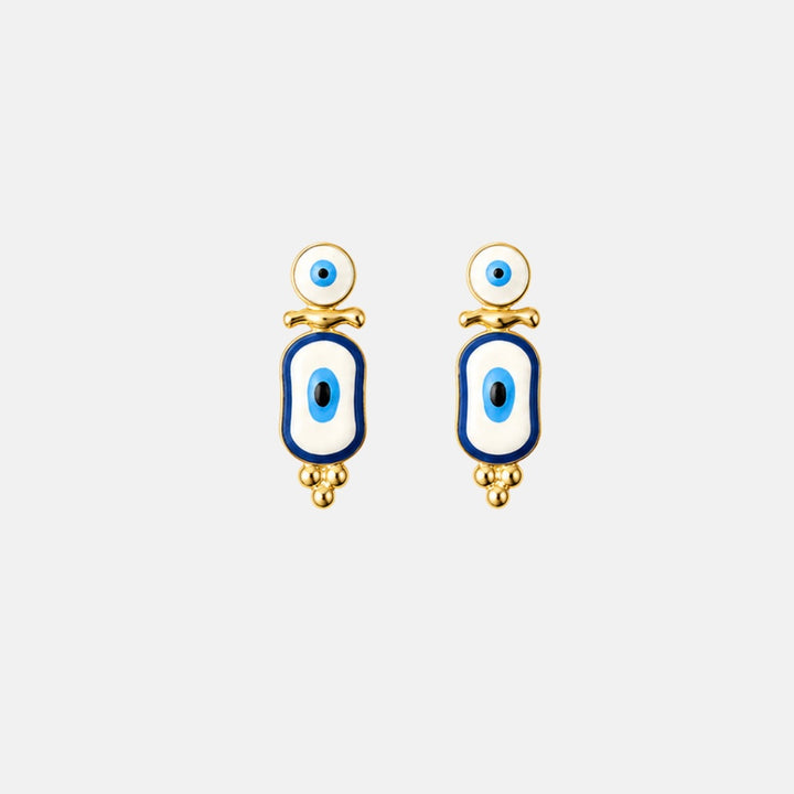 Eye of Protection Earrings - Gold Steel | Silver Steel