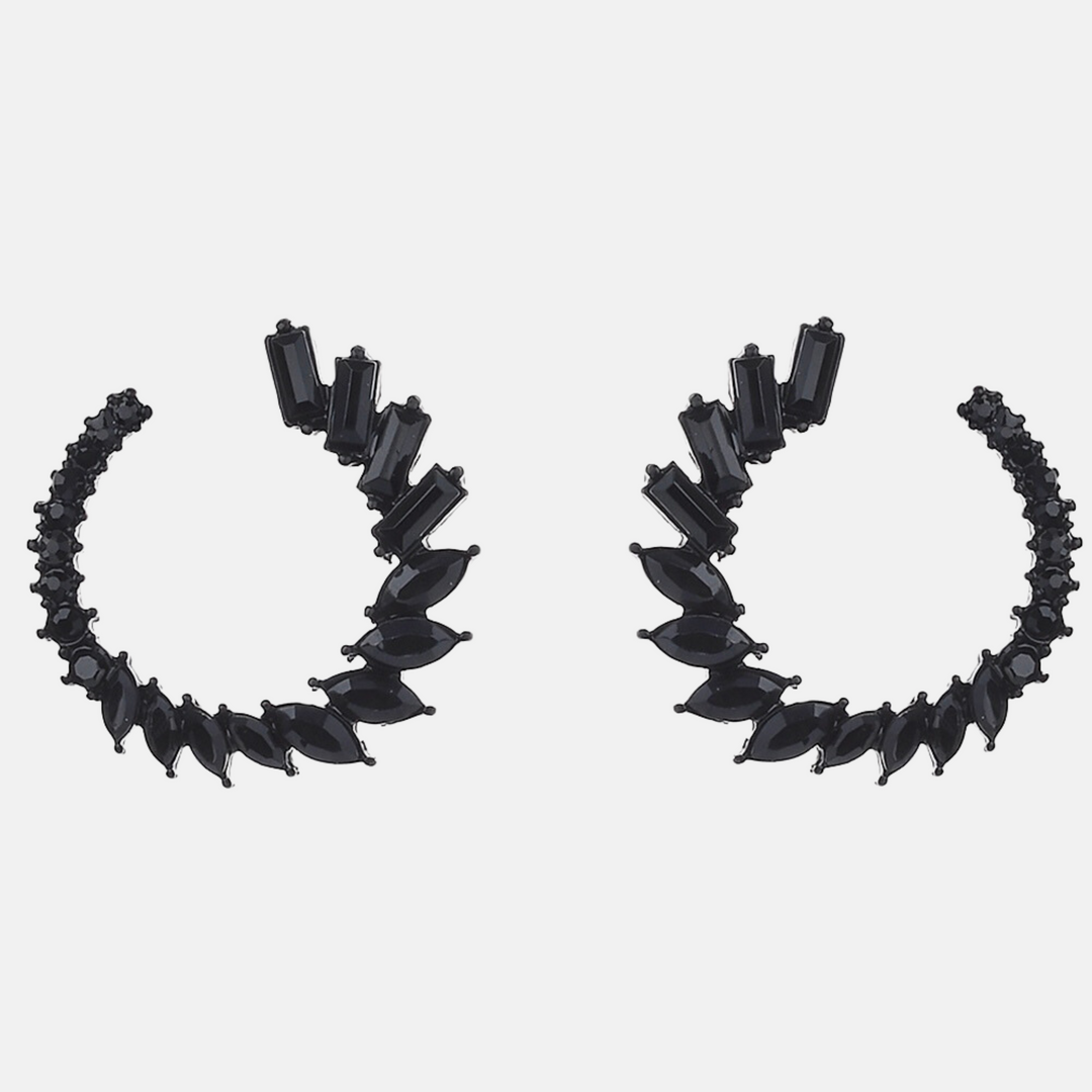 Black Swan Wreath Earrings