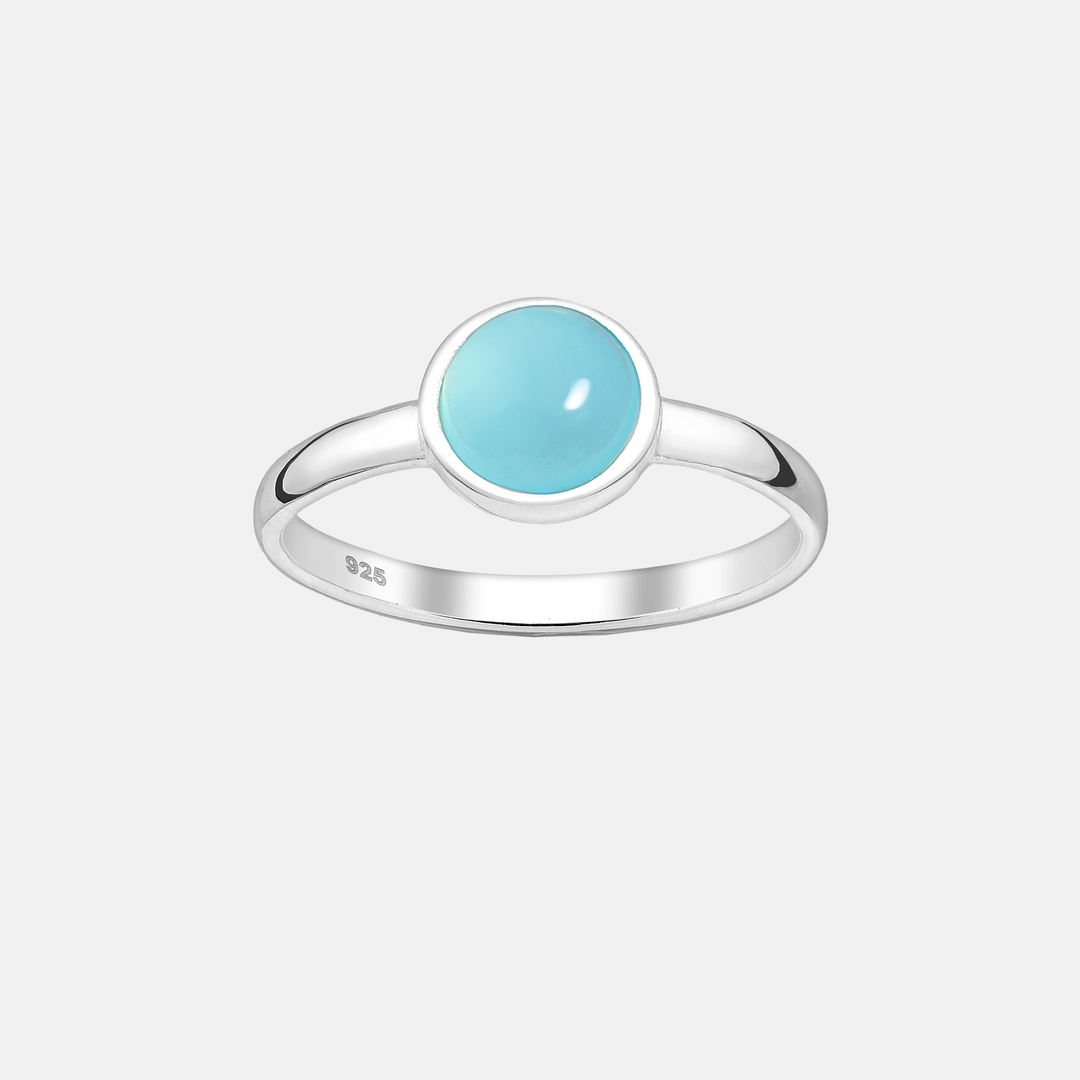 Blue Onyx Turquoise Ring