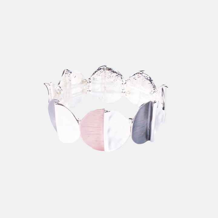 Kew Brushed Colour Stretchy Cuff Bracelet