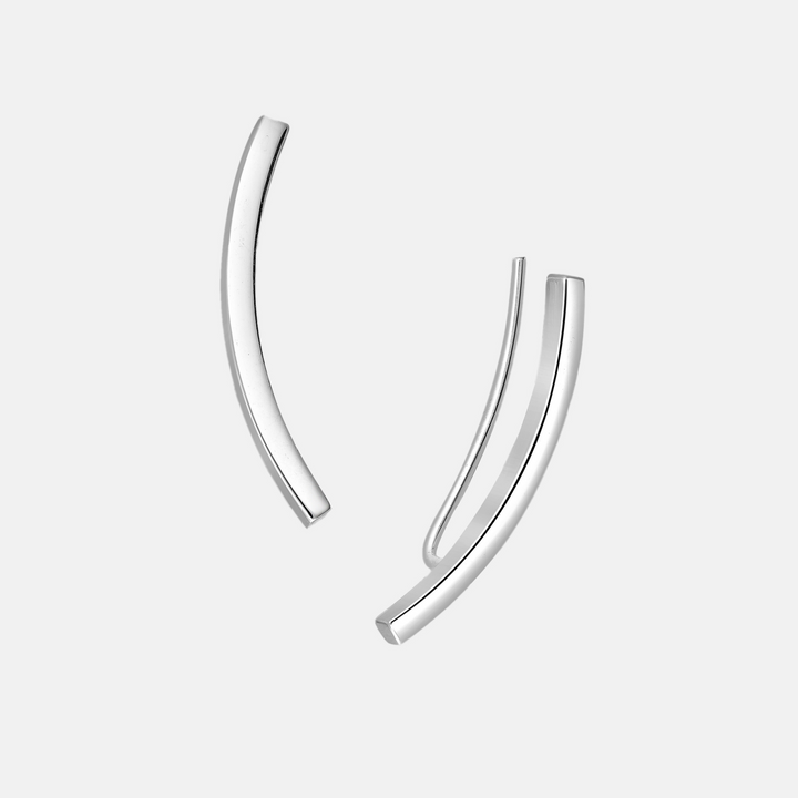 Erykah Ear Climber Earrings - Sterling Silver | 18ct Gold Plated Sterling Silver