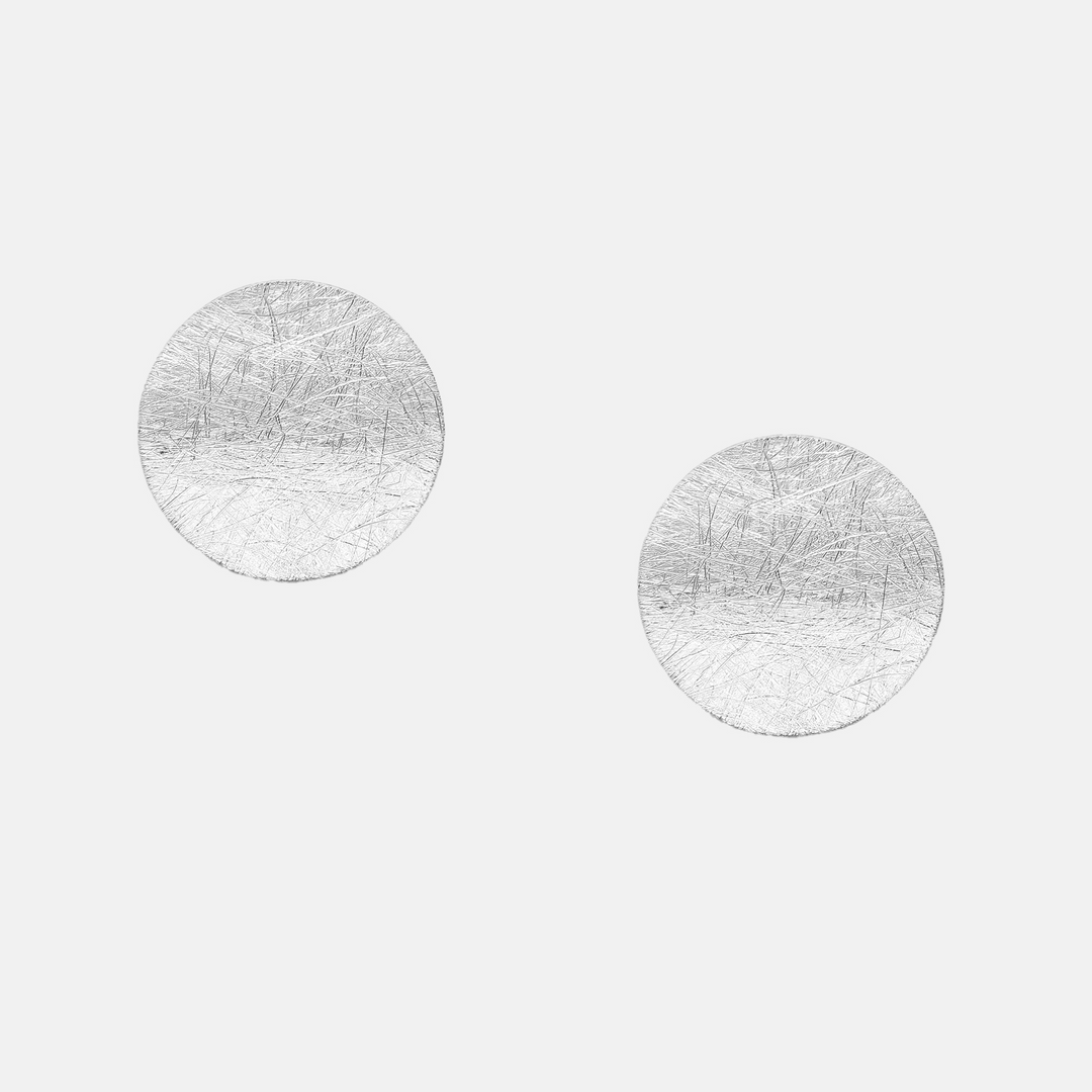 Etched Cup Stud Earrings