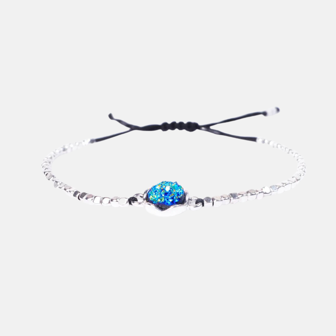 Neptune Stone Silver Bracelet