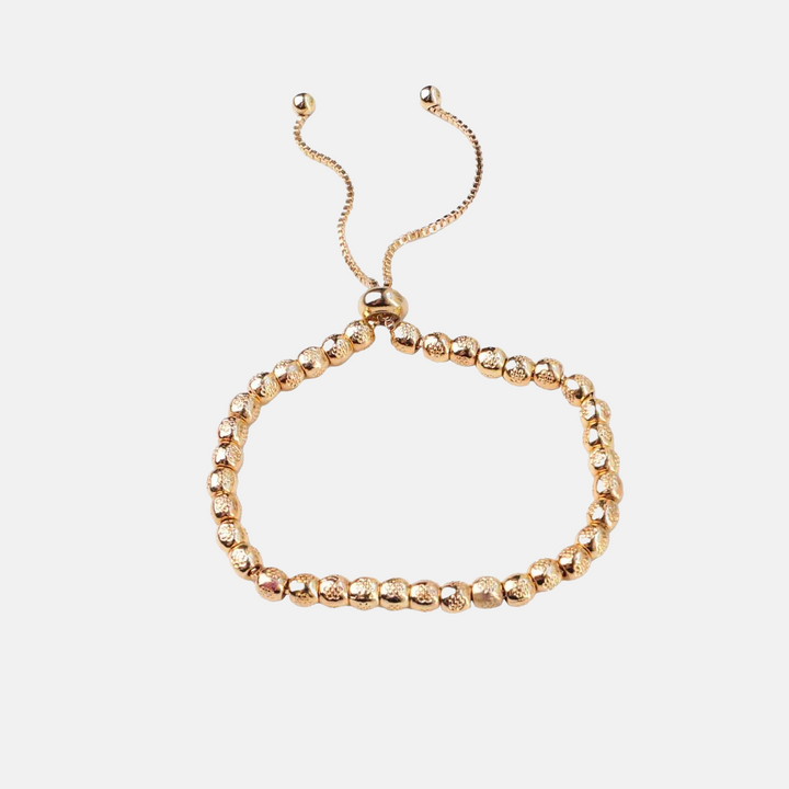 Phoebe Textured Gold Slide Bracelet