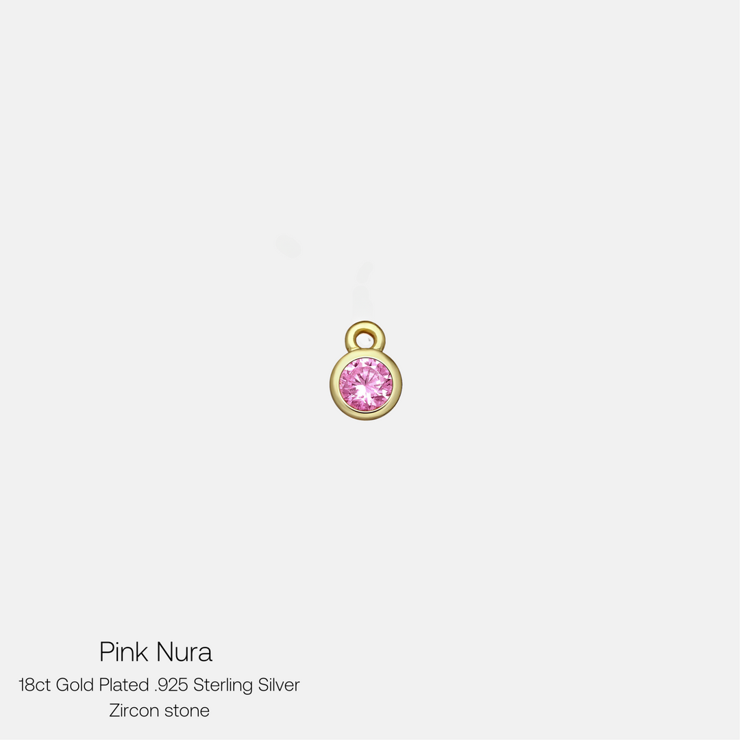 Nura Colourful Stone 9ct Gold Necklaces