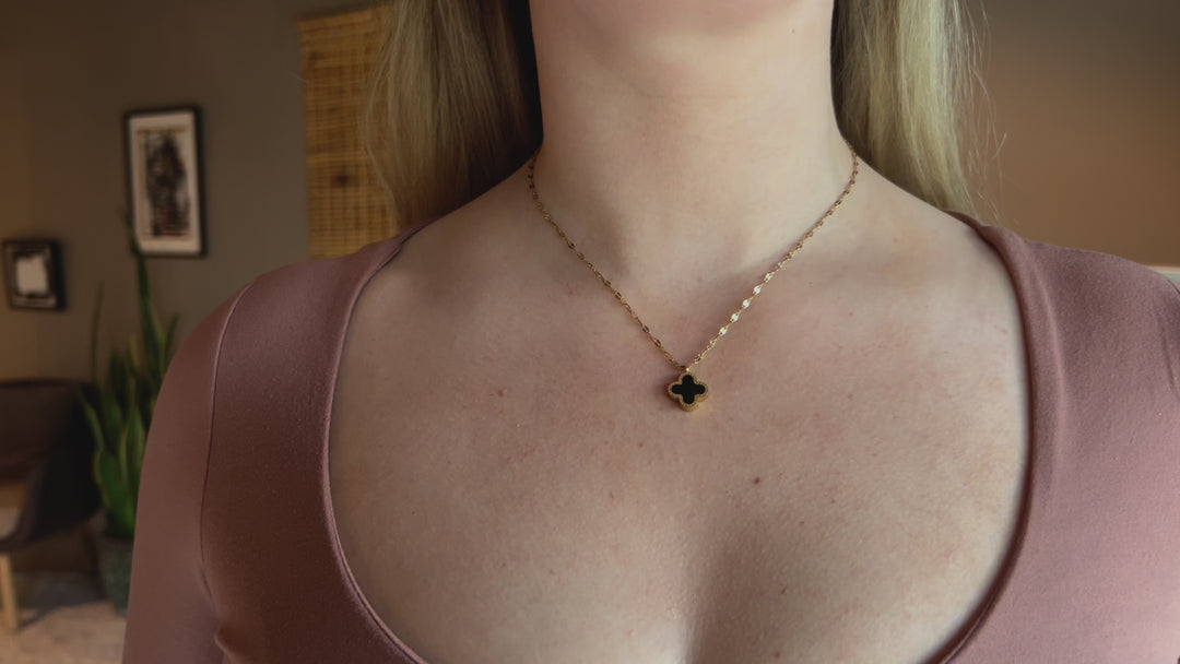 Lani Reversible Clover Pendant Necklace
