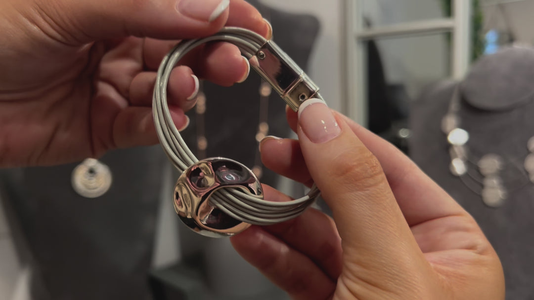 Riva Capture Magnetic Silver Bracelet
