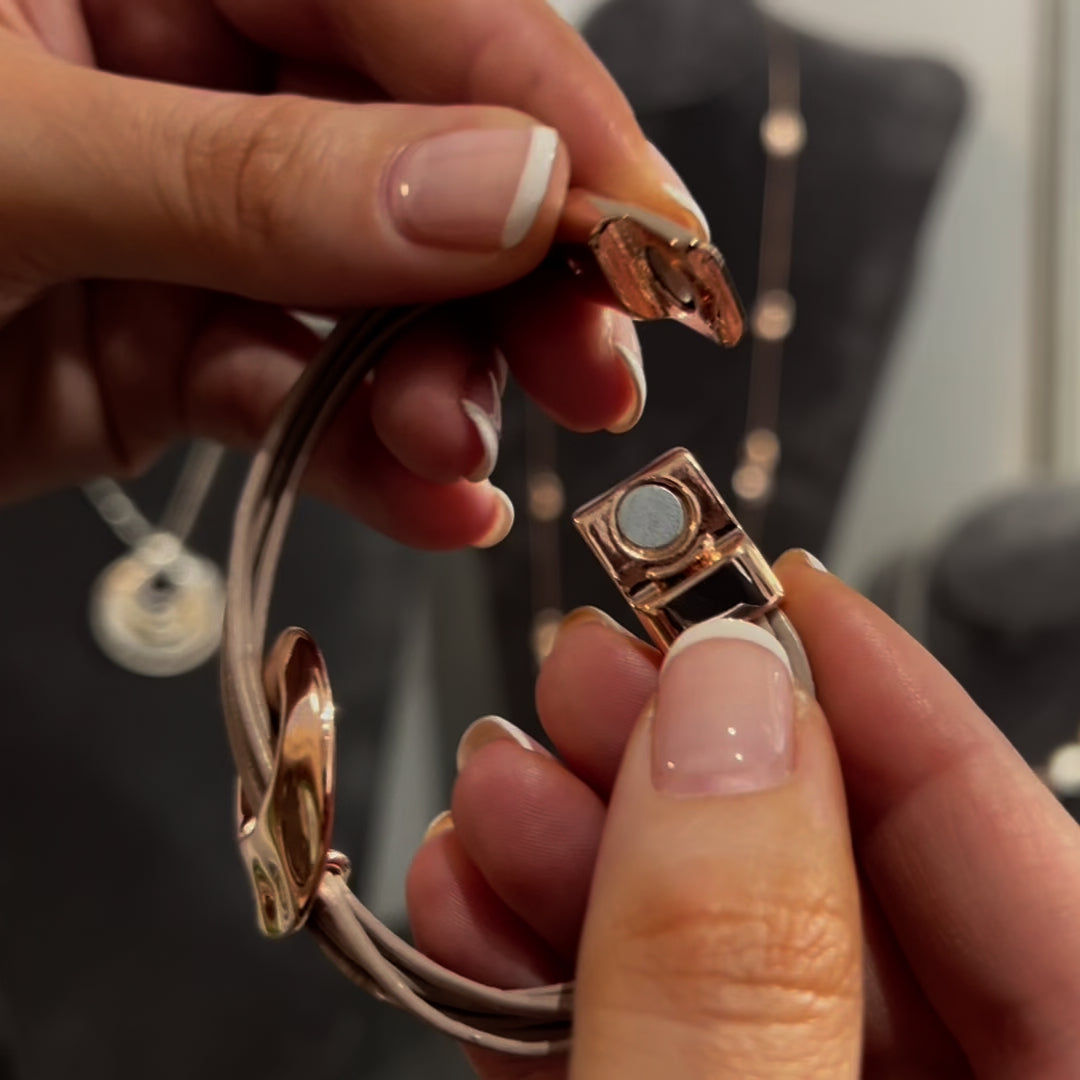 Riva Capture Magnetic Bracelet - Silver | Rose Gold