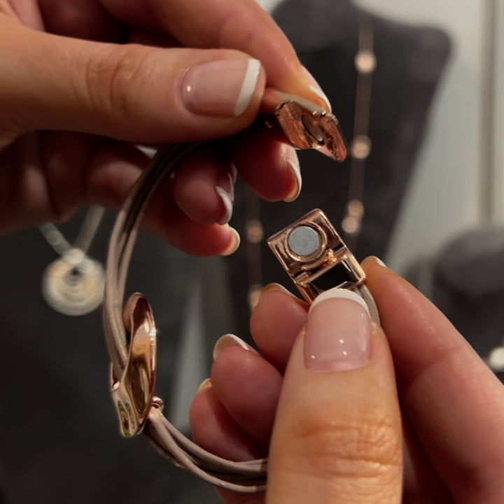 Riva Capture Magnetic Bracelet - Silver | Rose Gold