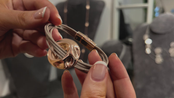 Riva Capture Magnetic Rose Gold Bracelet
