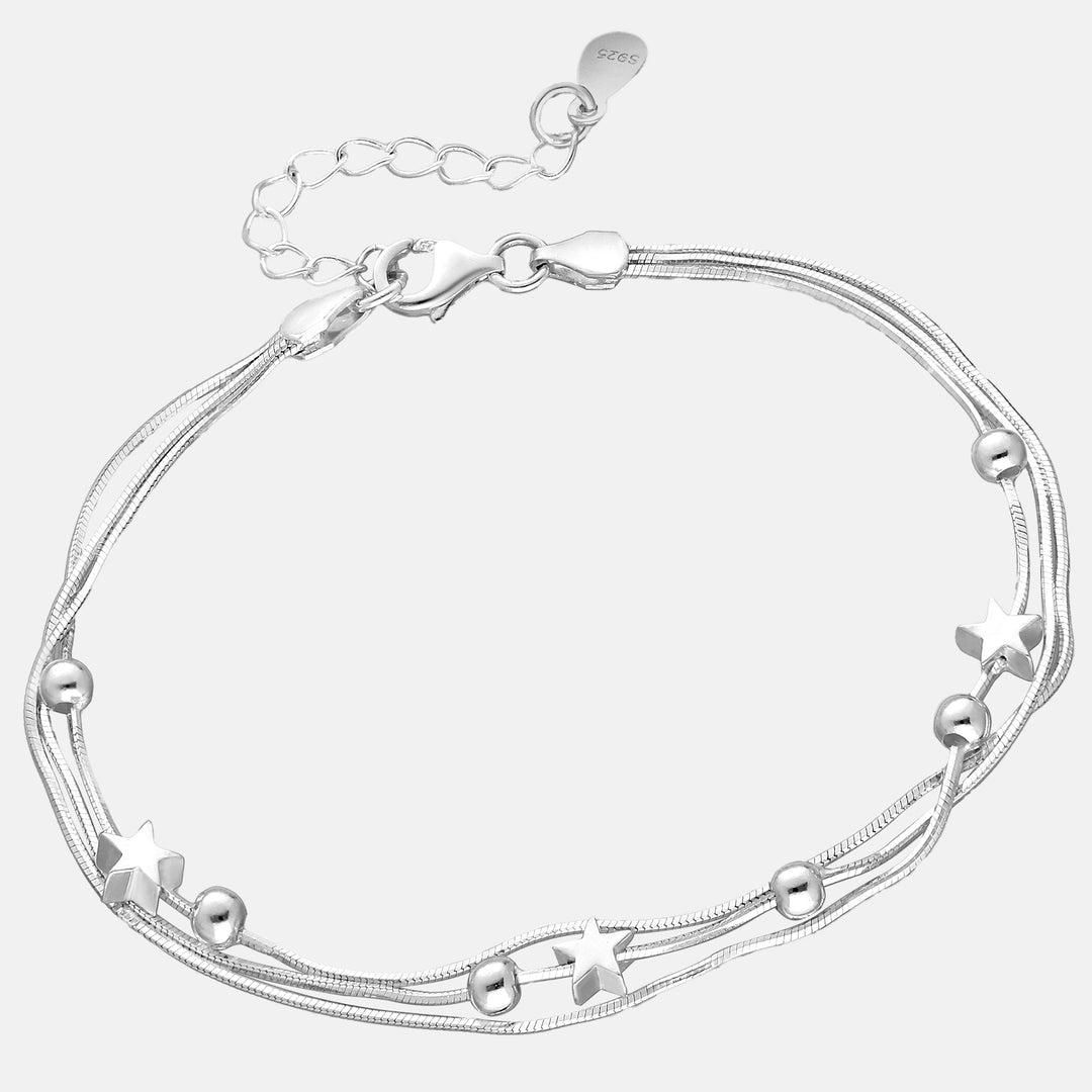 Sierra Stars .925 Sterling Silver Snake-Chain Bracelet