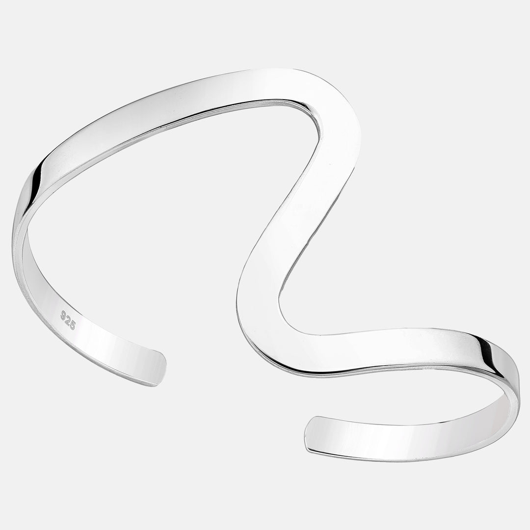 Lima Sterling Silver Wave Cuff