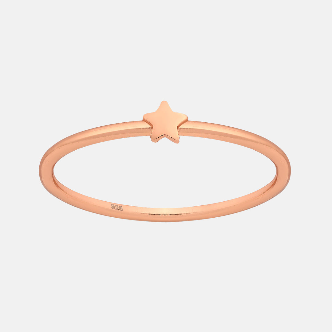 Rose Gold Star Ring