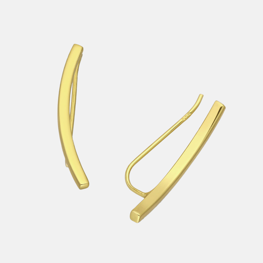 Erykah Gold Ear Climber Earrings