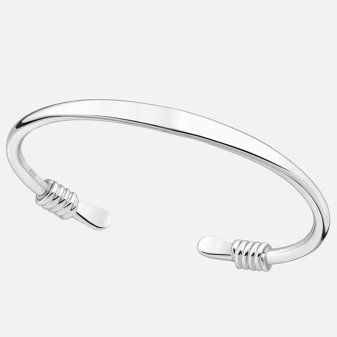 Sterling Silver Torc Cuff